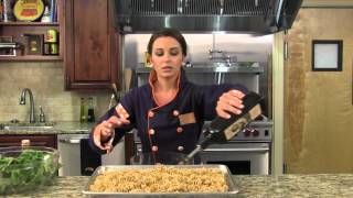 Preparing pasta for cold pasta salad by Chef Angela Carlino [upl. by Nade855]