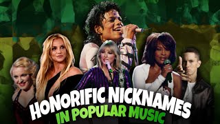 Honorific Nicknames In Popular Music  Hollywood Time  Michael Jacskon Madonna Britney Spears [upl. by Calandra428]