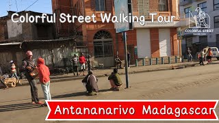 EP 40 Exploring Antananarivo Madagascars Capital City  Colorful Street Walking Tour [upl. by Margarette]