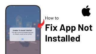 Fix App Not Installed Problem Solved on iPhone [upl. by Frederico]