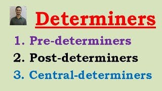 Determiners With Classification amp Use [upl. by Agnot]