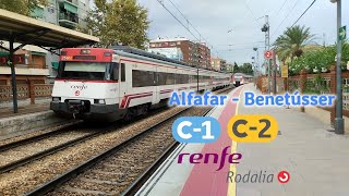 Rodalies Valencia Alfafar  Benetússer C1  C2 [upl. by Mandych498]