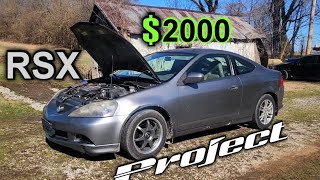 New 2000 Beater Acura RSX Project Car [upl. by Canice592]