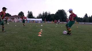 Training Passspiel An und Mitnahme INTERSPORT kicker Fußballcamp Heideck [upl. by Kary]