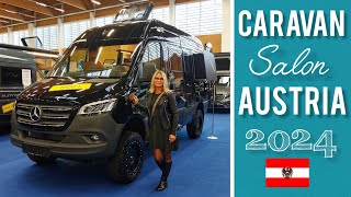 CARAVAN Salon AUSTRIA 2024 Rundgang Messe Wels Österreichs größte CAMPING Messe Highlights NEWS [upl. by Egdamlat712]