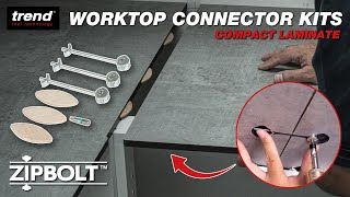 ZIPBOLT Compact Laminate Worktop Connector Kit 1215mm  Trend Zipbolts [upl. by Cas]