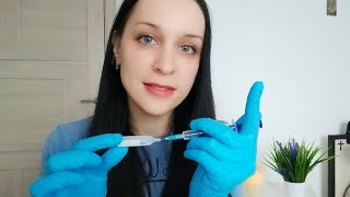 ASMR INJECTIONS IN THE FACE gloves inaudible whispers [upl. by Messing]