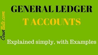 General Ledger T Accounts  Explained with Examples  Accounting Basics [upl. by Isidoro809]