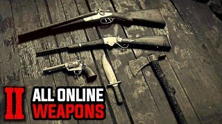 All Weapons and Accessories  Red Dead Redemption 2 Online [upl. by Ellednek912]