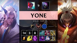 Yone Top vs Jax Triple Kill Legendary  EUW Grandmaster Patch 1420 [upl. by Niki]