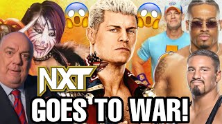 WWE NXT GOES TO WAR NEXT WEEK SHOCKING ANNOUNCEMENTS [upl. by Kessler721]