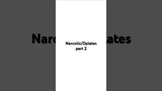 Narcotic Opiate Analgesic pharmacyexam moh dhashortsviral [upl. by Etac]