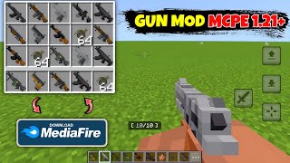 Gun Mod For Minecraft Pe 121 🔥 100 Working  Best Mods For Mcpe [upl. by Osrock163]