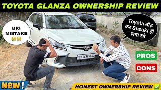 New Toyota Glanza Facelift Ownership Review ✅  Glanza better than Baleno 🤔  Glanza Pros and Cons [upl. by Aehsel]