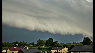 Potężna burza na Kujawach 24 maja 2014 Mogilno [upl. by Ytram]