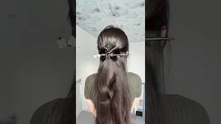 How to make a cute bun with a brooch  Part 2 hairstyle trending tips bun [upl. by Ahel]