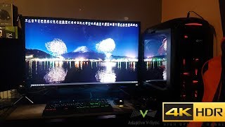 NVIDIA Adaptive Sync Test  HDR 4K Philips 436M6VBPAB  RTX 2080 Ti [upl. by Morrissey]