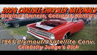 2024 Carlisle Chrysler Nationals George amp Nancys 1965 Plymouth Satellite Conv Original Owners [upl. by Hebel]