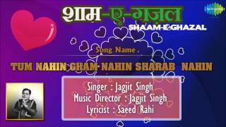 Tum Nahin Gham Nahin Sharab Nahin  ShaamEGhazal  Jagjit Singh [upl. by Paryavi]