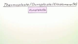 Thermoplaste  Duroplaste  Elastomere  Chemie  Organische Chemie [upl. by Siladnerb]