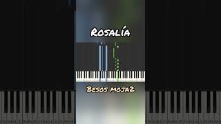 COMO TOCAR ROSALÍA  BESOS MOJA2 EN PIANO [upl. by Asilej76]