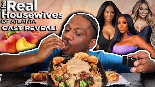 HIBACHI MUKBANG  RHOA S16 CAST REVEAL [upl. by Portie]