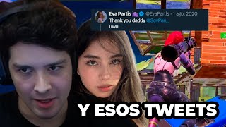 SOYPAN JUEGA FORNITE CON EVA PARTIS LE PREGUNTA POR SUS TWEETS ANTIGUOS [upl. by Nauht]