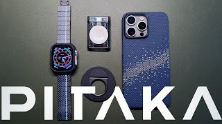 Pitaka MagEZ Case 4  Carbon Fiber Apple Watch Band  Unboxing amp Review FineWoven Alternative [upl. by Niatsirt192]