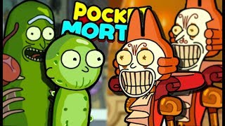 PICKLE RICK amp CUCUMBER MORTY  Pocket Mortys Multiplayer Episode 6  Gameplay Reaction Spoilers [upl. by Leahpar]