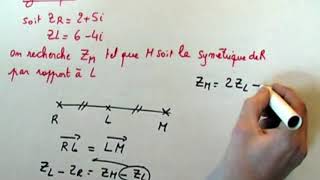 Affixe de nombres complexes  recherche dun symétrique [upl. by Riamu]