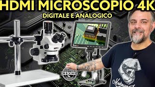 Microscopio economico HDMI e microscopio professionale 4K mustool Per saldatura stagno e elettronica [upl. by Dauf]