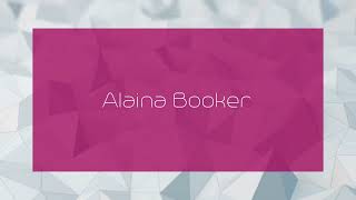 Alaina Booker  appearance [upl. by Ellenohs]