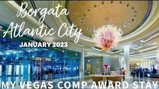 Borgata Atlantic City New Jersey 2023 full Resort tour COMP MyVegas room [upl. by Funch]