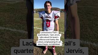 Lackawanna Trails Quarterback Tyler Jervis postgame interview football highlights [upl. by Waterman911]