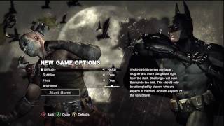 Batman Arkham City Menu [upl. by Hinch]