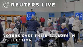 LIVE Voters cast their ballots in US election [upl. by Nnainot974]