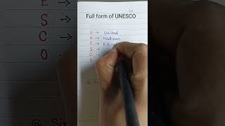 Full form of UNESCO reels shorts ytshorts education simple English with pranay learning class [upl. by Oigile732]