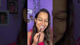 How to overline lips correctly hack makeup lips lipstick lipartistry hacks lipart makeuphacks [upl. by Konstance720]