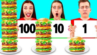 100 Schichten Nahrung Challenge  Köstliche Rezepte von DoDo Challenge [upl. by Ailisec]