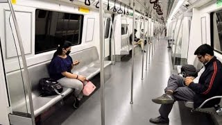 Metro train travel 🥰 delhi metro train  dileep yadav official [upl. by Rossuck]