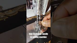 How to change needle in sewing machine sewingtipsandtricks sewingmachine sewingmachinerepair [upl. by Eisak]