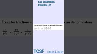 Exercice 51 Les ensembles TCSF Maths [upl. by Michaud718]