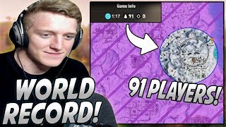 Tfue Had 91 Players In The FINAL Zone And THIS Is What Happened World Record [upl. by Llertnad]