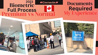 Canada🇨🇦 Biometric Process for Study Visa Premium Vs Normal  My Experience  VFS Chandigarh 2023 [upl. by Iloj]