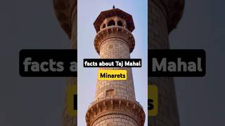 Facts About Taj Mahal Minaret  indian monuments history agracity tajmahal indiantourism history [upl. by Gordie681]