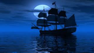 Sea Shanties with Ocean Ambiance  RP DnD Sounds  1 hour [upl. by Ardnosal790]