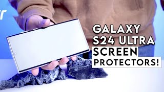 Top 8 Best Galaxy S24 Ultra Screen Protectors ❤😊✅ [upl. by Ardnac]