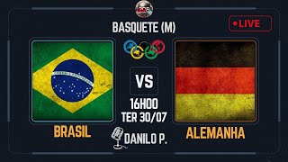 BRASIL X ALEMANHA AO VIVO COM NARRAÇÃO BASQUETE MASCULINO OLIMPÍADAS JOGO DO BRASIL NO BASQUETE [upl. by Efram]