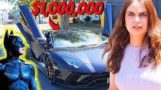 BUYING a 1000000 Lamborghini TO BECOME BATMAN PRANK on Wife [upl. by Yeleak]