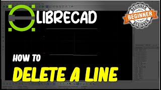 Librecad How To Delete A Line [upl. by Marybelle]